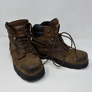 Carolina CA3526 Men's Steel Toe Leather Work Boots Oil / Slip Resistance Size 9